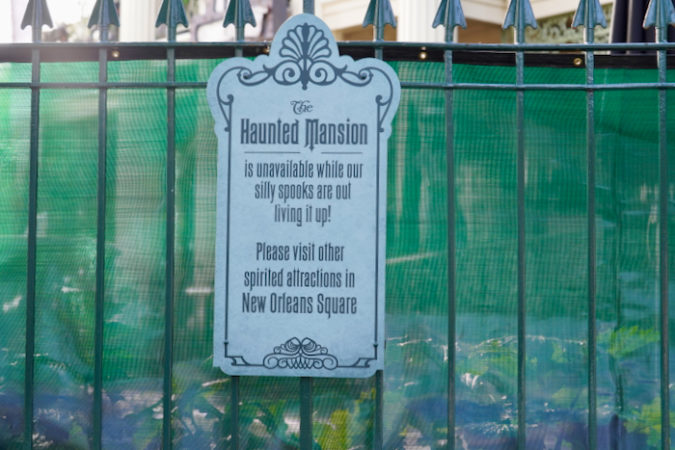 Haunted Mansion Holiday Now Closed To Return To Haunted Mansion On