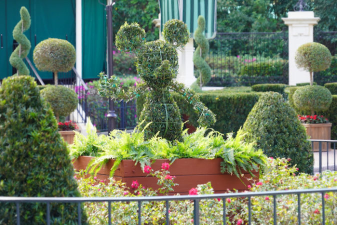 Mickey Mouse Elephant Topiaries Appear In The United Kingdom Pavilion