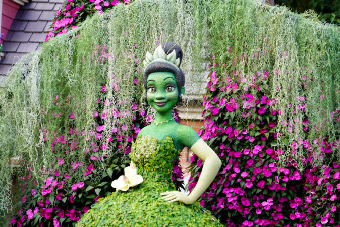 Princess Tiana Topiary Debuts At EPCOT International Flower Garden