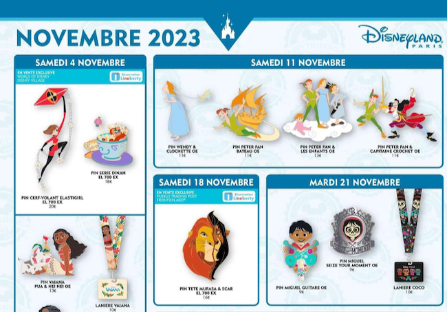 Disneyland Paris Reveals November 2023 Pin Release Schedule Mousesteps