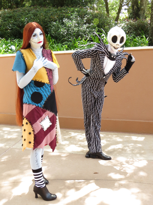 Jack Skellington and Sally Meet Guests at Epcot in Preparation for ...