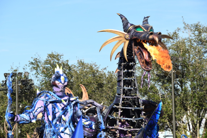 Months after fire, Disney dragon float, Maleficent, returns to parade