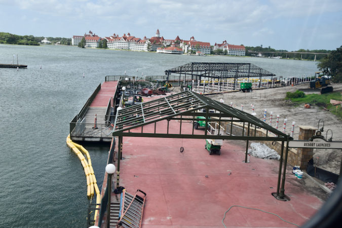 Magic Kingdom Boat Dock Construction Photos w/Signage from September ...