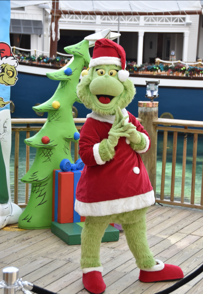 The Grinch and Max Greet Guests at “Feast with The Grinch” Character