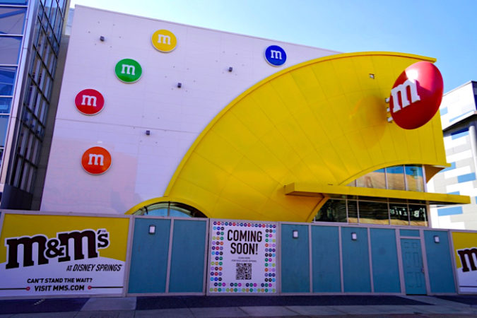 M&M’s Orlando Store Construction Update at Disney Springs from January ...