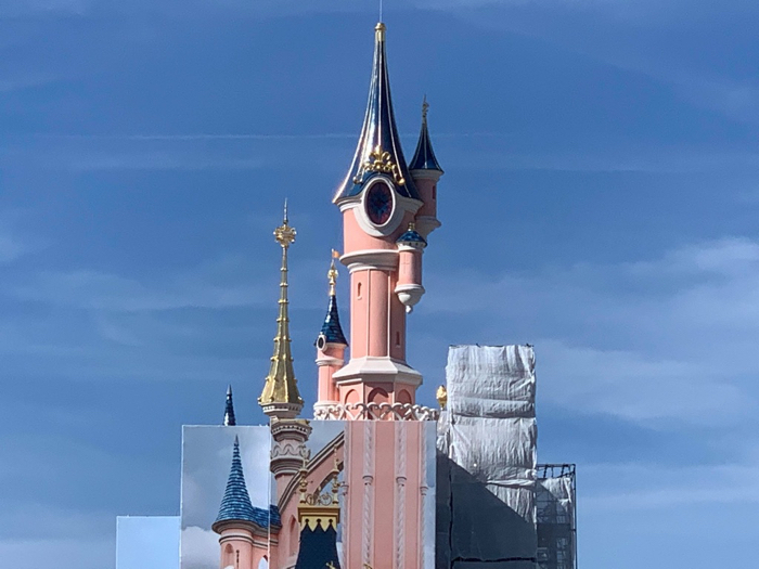 Refurbishment of Sleeping Beauty Castle Announced for Disneyland Paris,  Covered in Tarp During Work