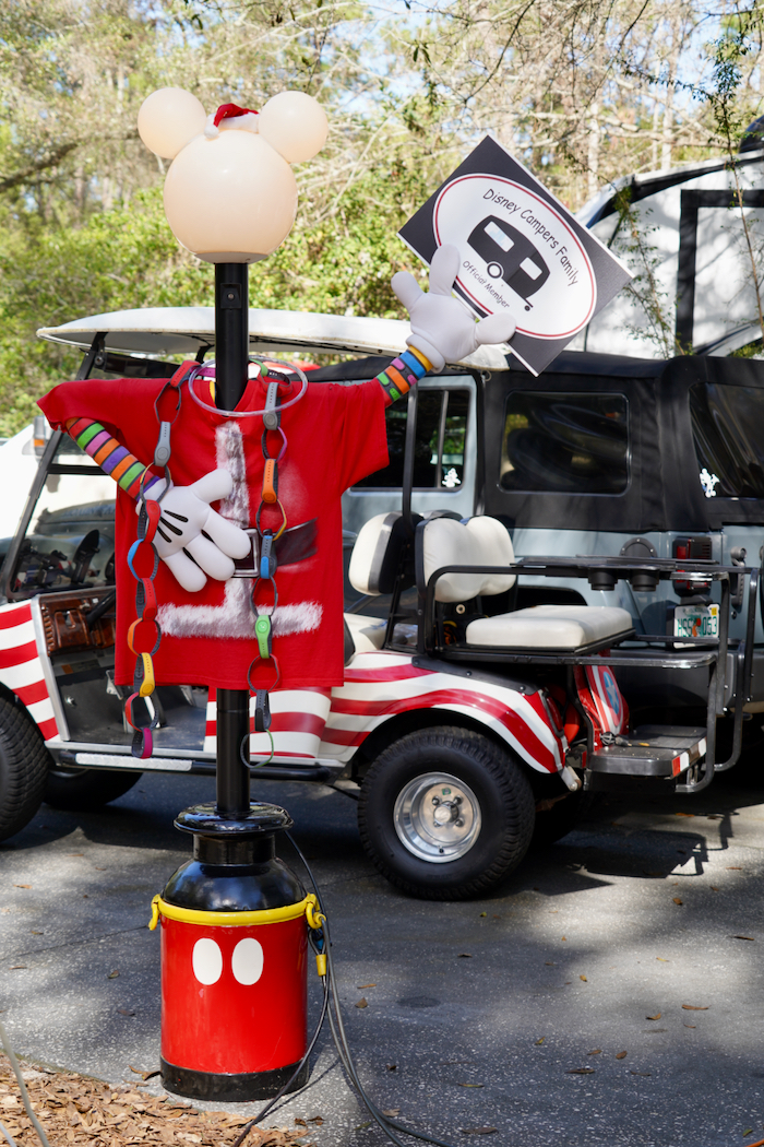 Disney’s Fort Wilderness Holiday Golf Cart Parade & Resort Decorations