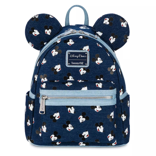 shopDisney Adds Loungefly Mickey Mouse Denim Mini Backpack, Wallet ...