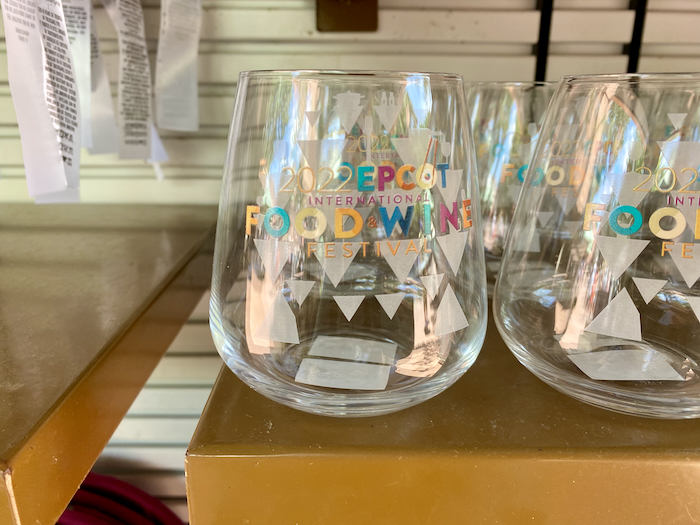 Disney Wine Glass - 2023 Epcot Food and Wine Festival Logo-0