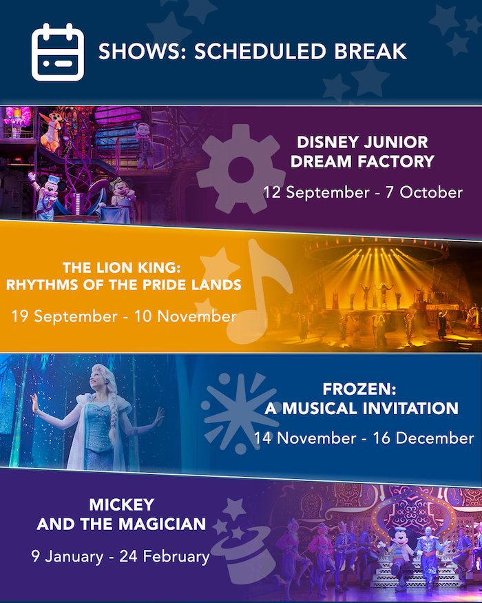 Disneyland Paris Shares Scheduled Fall/Winter Breaks for Shows ...