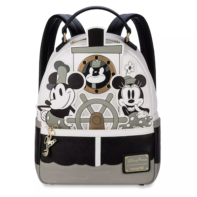 Mickey Mouse Steamboat Willie Loungefly Mini Backpack - Disney100