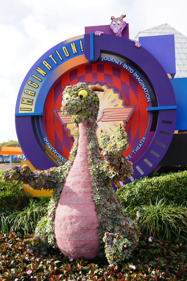 Figment Topiary Has New Look with Succulents at EPCOT International