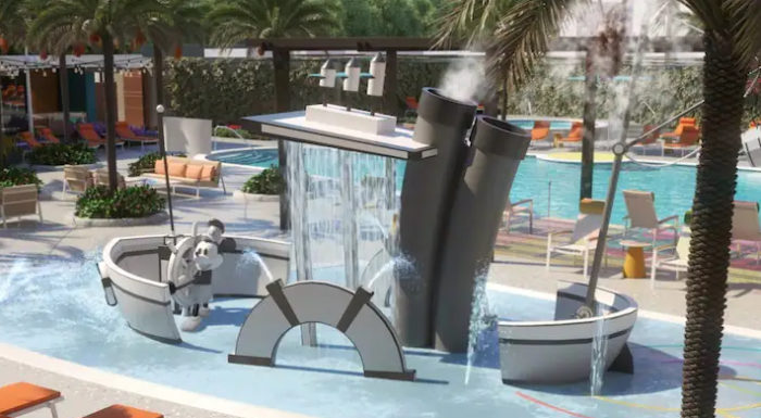 'Steamboat Willie' Splash Pad Concept Art Shared For The Villas At