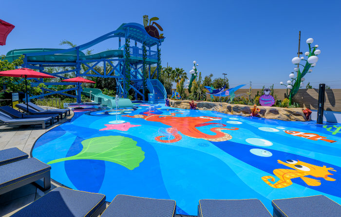 Finding Nemo Themed Water Play Area at Disney's Paradise Pier Hotel