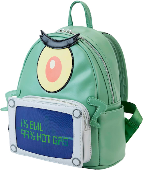 Loungefly Spongebob Squarepants: Plankton Lenticular Mini-Backpack and ...