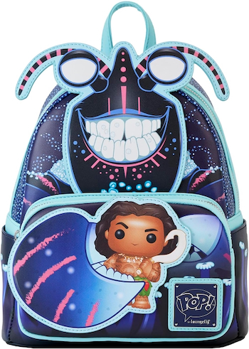 Loungefly Moana Tamatoa Glow in the Dark Mini Backpack Wallet