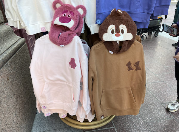 Lotso and Dale Character Hoodies at Disneyland Paris