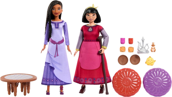 Disney Wish movie 2023 dolls from Mattel - Asha and other characters 