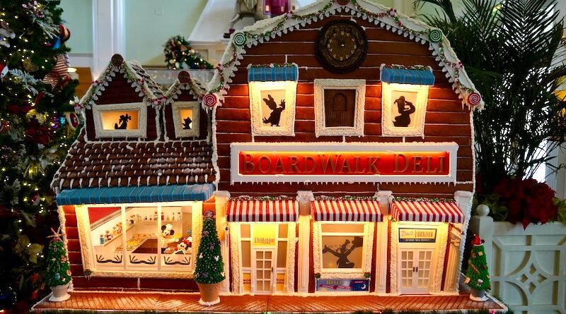 Disney's BoardWalk Resort Gingerbread Display 2023