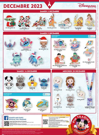 Disneyland Paris Pin Release Schedule December 2023