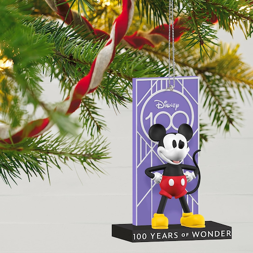 Disney '100 Years Of Wonder' Mickey Mouse Hallmark Keepsake Ornament ...