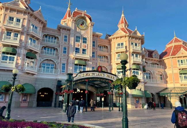 Disneyland Hotel at Disneyland Paris Exterior from December 2023