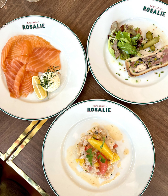 Brasserie Rosalie dishes at Disneyland Paris