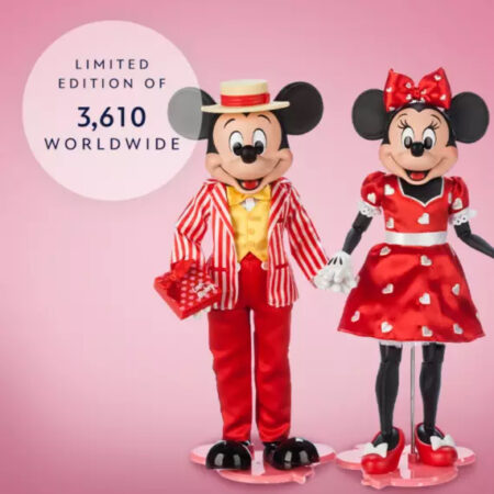 Mickey Mouse And Minnie Mouse LE Valentine S Day Doll Set Coming To   MickeyandMinnieValentinesDayDolls 450x450 