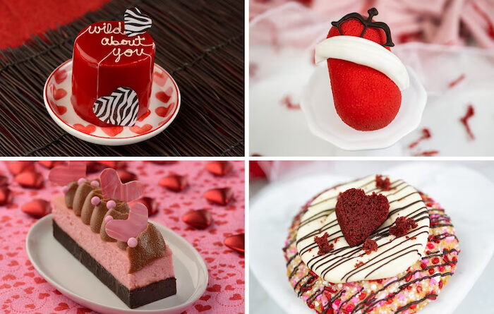 Walt Disney World Valentine's Day Foodie Guide treats 2024