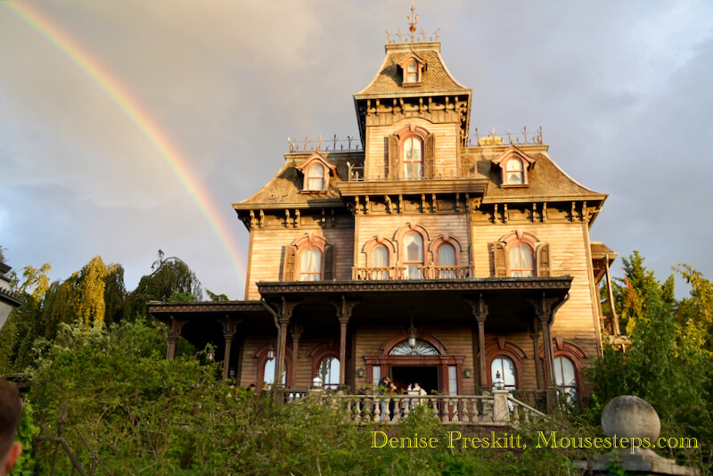 Phantom Manor at Disneyland Paris with Rainbow