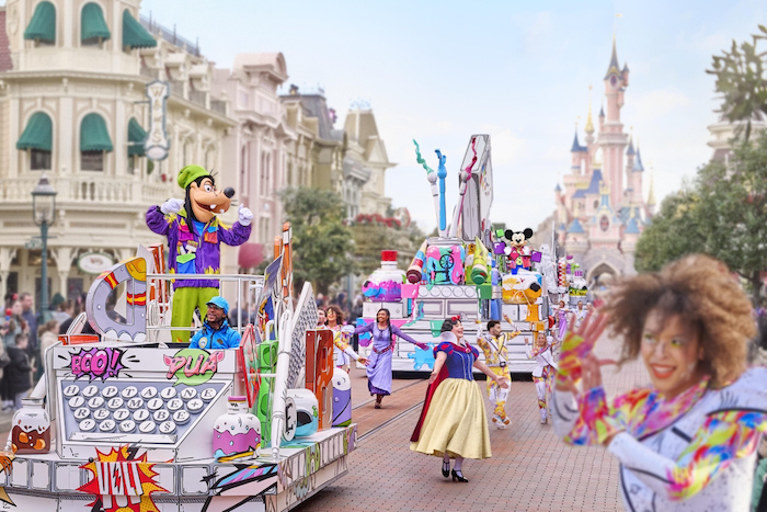 A Million Splashes of Colour on Main Street U.S.A. at Disneyland Paris