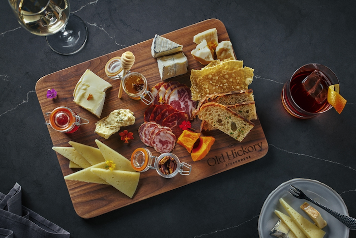 Artisanal Cheese Board with Meat at Old Hickory Steakhouse at Gaylord Palms 