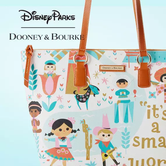 it's a small world Dooney & Bourke coming to Disney Store on April 15th. 2024
