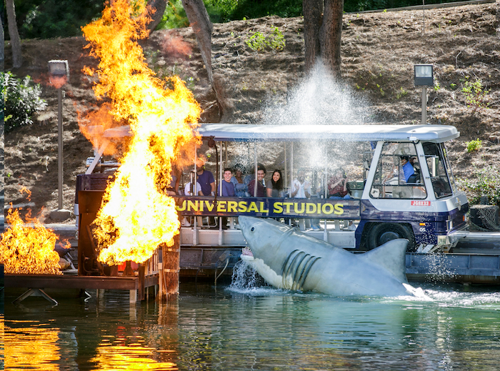 Universal Hollywood Tram Tour at Jaws