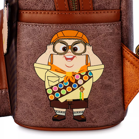 Carl Fredricksen Loungefly Mini Backpack – Up - Russell on Side