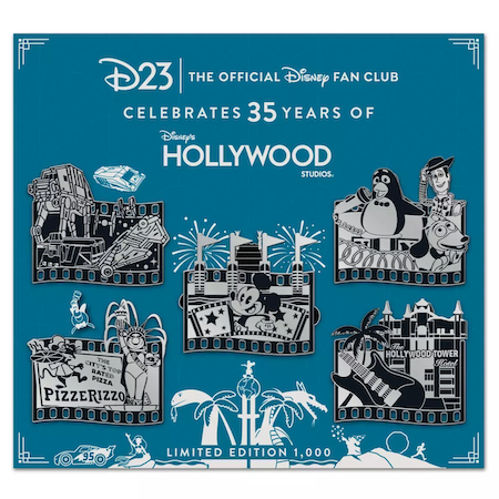 Disney's Hollywood Studios 35th Anniversary Pin Set, D23 Exclusive