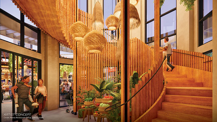 Paseo concept art at Downtown Disney