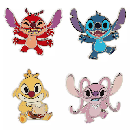 Stitch and Friends Pin Starter Set with Lanyard