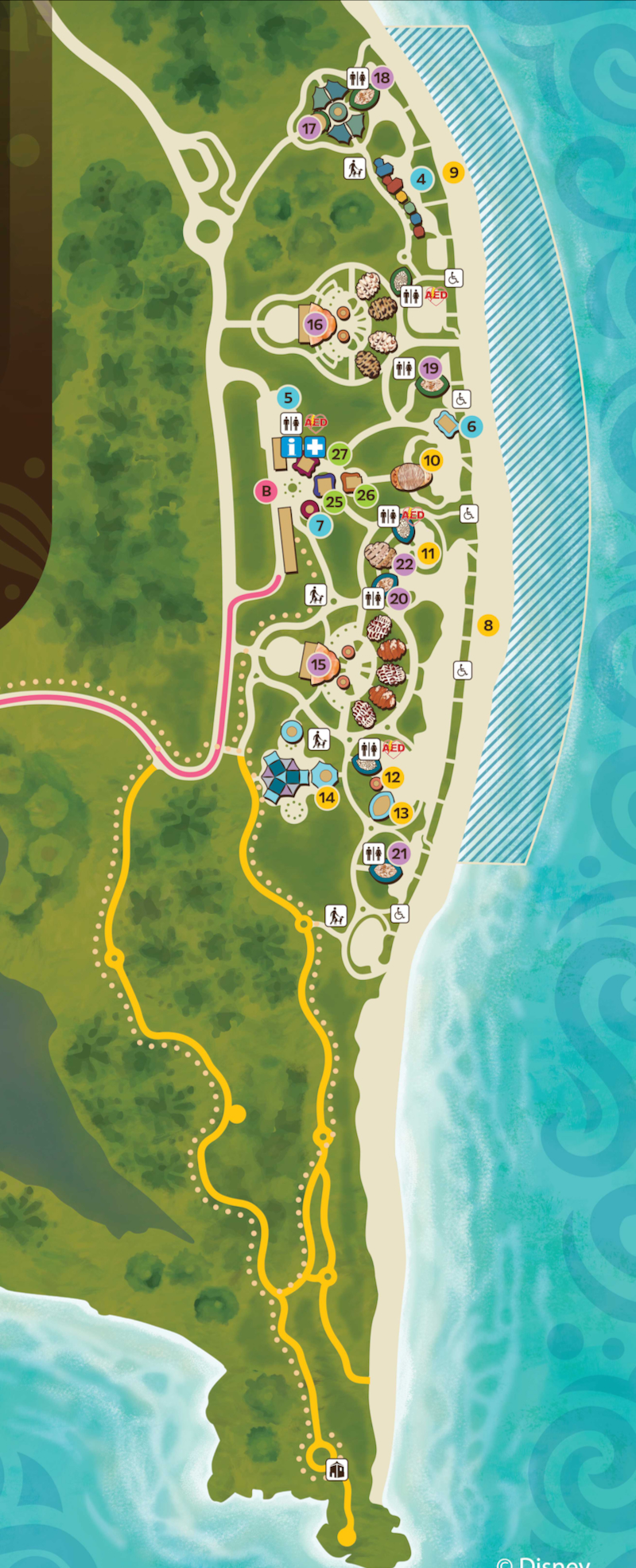 Disney Lookout Cay at Lighthouse Point Map
