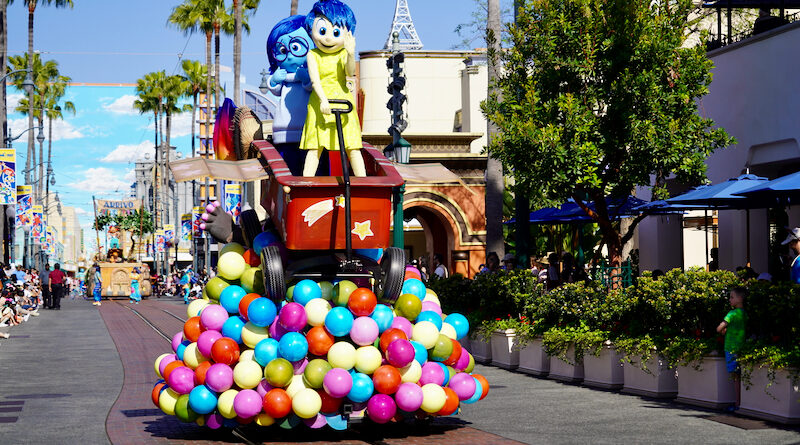 Pixar Fest Joy and Sadness in Parade