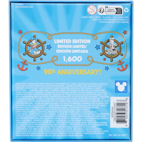 Loungefly Donald Duck 90th Anniversary Lenticular 3-Inch Collector Box Pin - limited edition size