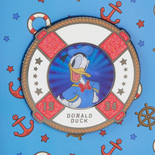 Loungefly Donald Duck 90th Anniversary Lenticular 3-Inch Collector Box Pin
