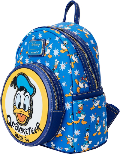 Amazon Exclusive Loungefly Donald Duck 90th Mini Backpack 