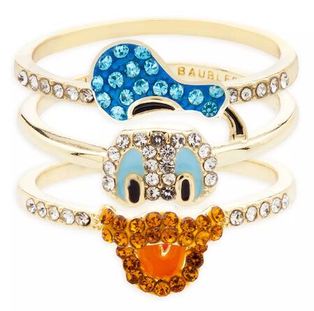 Donald Duck 90th Anniversary Ring Set by BaubleBar