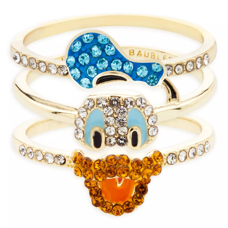 Donald Duck 90th Anniversary Ring Set by BaubleBar