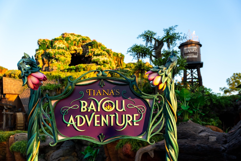 Tiana's Bayou Adventure Sign