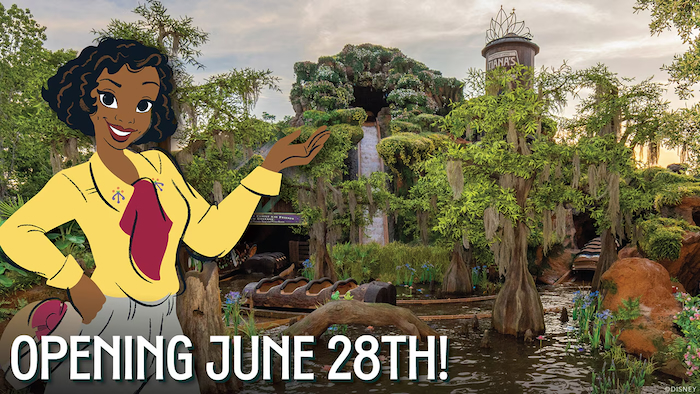 Tiana's Bayou Adventure Opening June 28th, 2024 at the Magic Kingdom