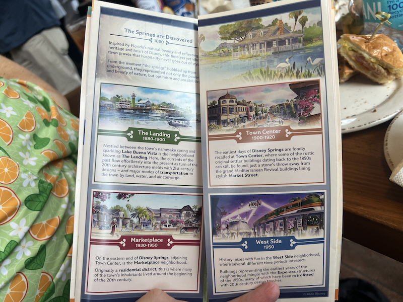 Disney Springs Flavors of Florida event guide interior