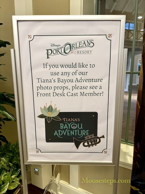 Port Orleans Riverside Tiana's Bayou Adventure Photo Prop Sign