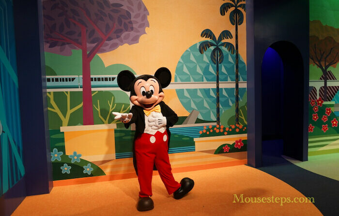 Mickey Mouse at Meet Mickey and Friends in EPCOT